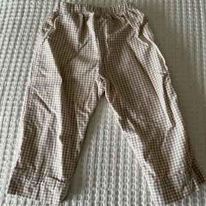 Bailey boys - no tag - Toddler boys tan and white gingham pants 3T EUC NO STAINS